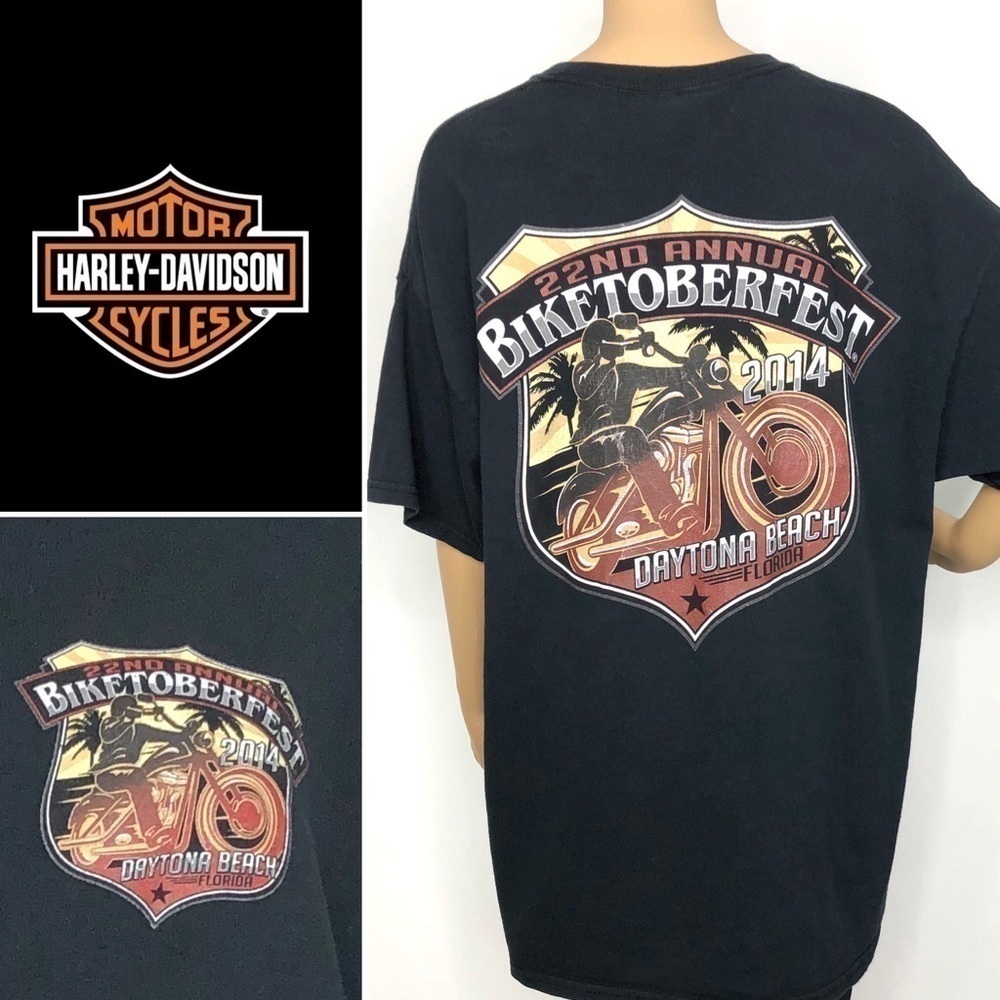 HARLEY DAVIDSON 2014 BIKETOBERFEST GRAPHIC T XL
